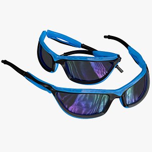 3D Hiking Glasses - Middle - Low - Poly