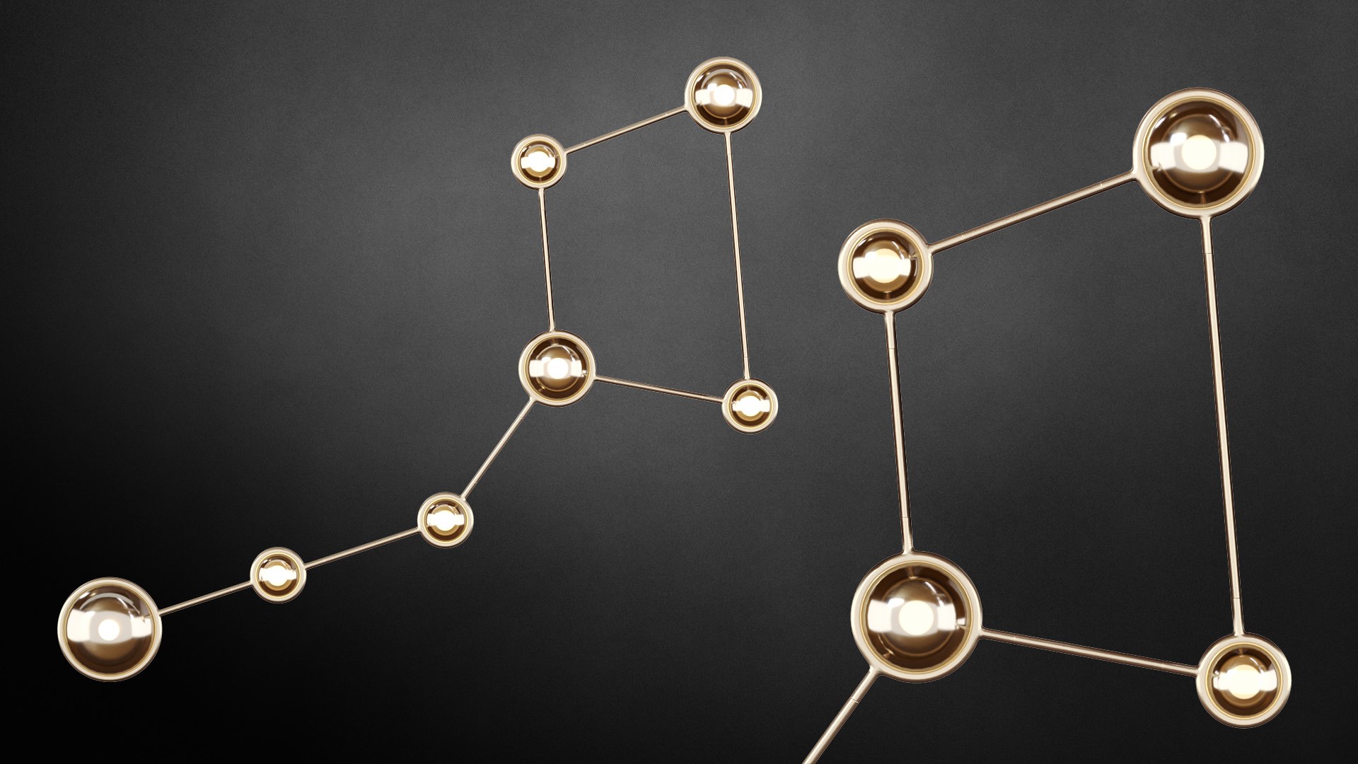3D Model Constellation Ursa Minor Ceiling Sconce - TurboSquid 2372177