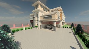 3D residential house
