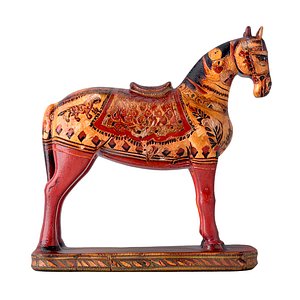 Polychrome Indian Horse Figure model