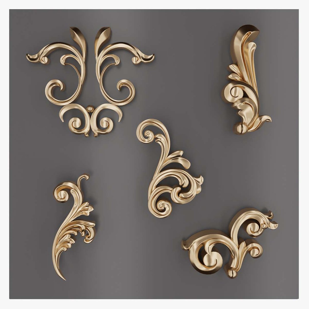3D Trim Ornament 106 - TurboSquid 1911530