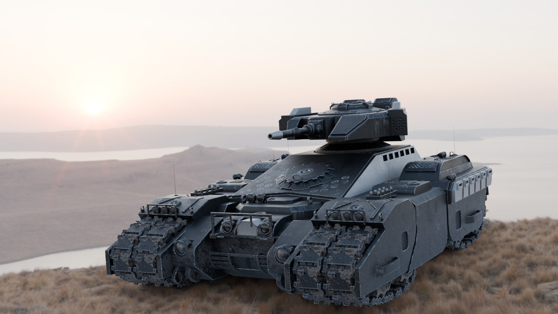 Futuristic Tank - TurboSquid 2356833