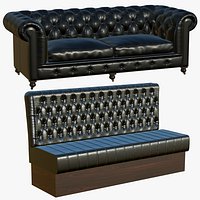 Chesterfield Sofa With Booth Restaurante