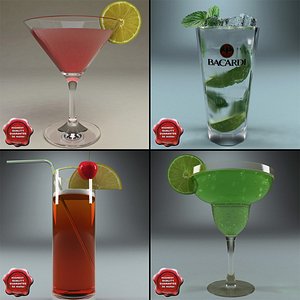 3d model cocktails v1