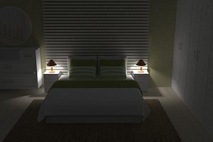 bedroom set 3D model