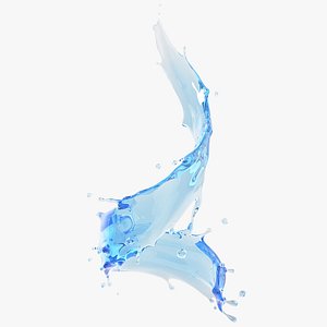 water splash 01 3D model