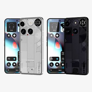 Nothing Phone 3 all colors 3D model