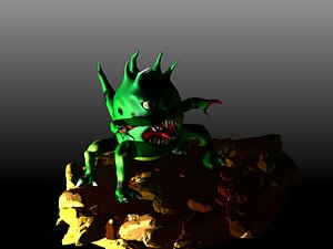 Mutant monster Low-poly 3D model - TurboSquid 2105295