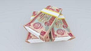 3D Belize 5 Dollars 1996 Banknote 3D Model