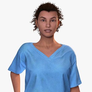 Realistic Healthcare Worker High-Quality 3D Nurse Character 3D model