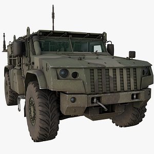 Typhoon VDV K-4836 Russian Armored Transport Full Interior PBR Game  Model 3D model