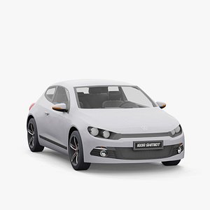 3D Volkswagen Scirocco 2009 lowpoly model