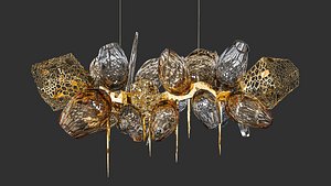3D Britannica Chandelier Horizontal-1 model
