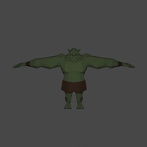 Lowpoly Troll Monster Game animations included Unity and UE4 Low-poly 3D model 3D model