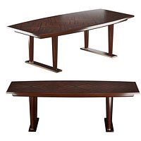 French Art Deco Macassar Ebony Table
