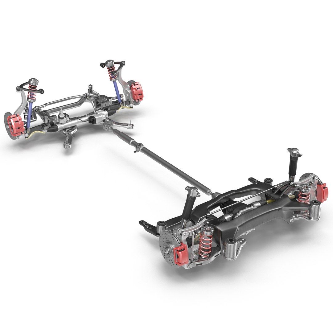 Sedan Chassis 2 3D model preview