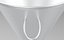 Stainless Steel Kitchen Funnel with Wire Handle and Rolled Rim