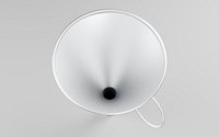 Stainless Steel Kitchen Funnel with Wire Handle and Rolled Rim
