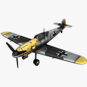 3D model german messerschmitt bf 109