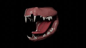 3D model Cat Teeth