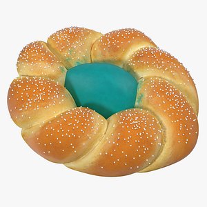 easter bread 3 3d model