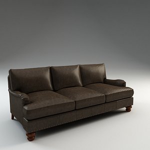 3d montgomery leather sofa model