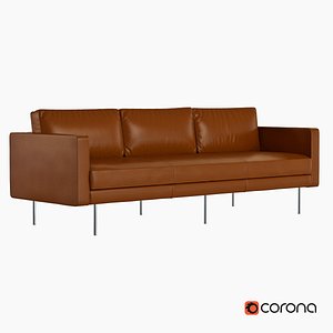 3d model sofa west elm