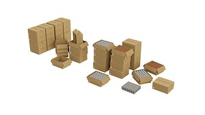 Egg box - supermarket 3D model