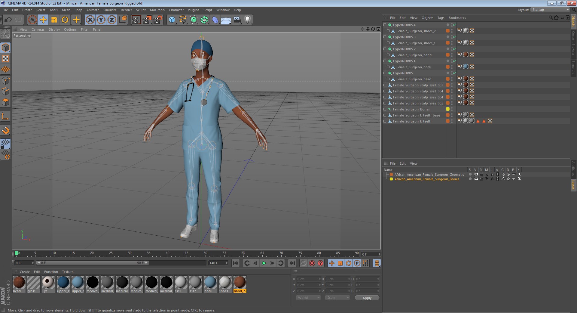 Female Doctors 3 Rigged 3D Model - TurboSquid 1516281