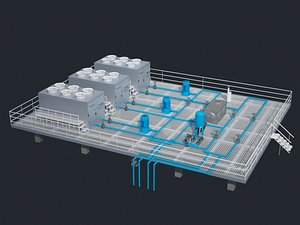3D model Cooling Tower