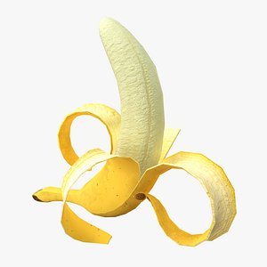 Banana Animated Low Poly
