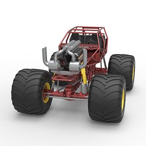 Monster truck base Version 3 Scale 1 to 25