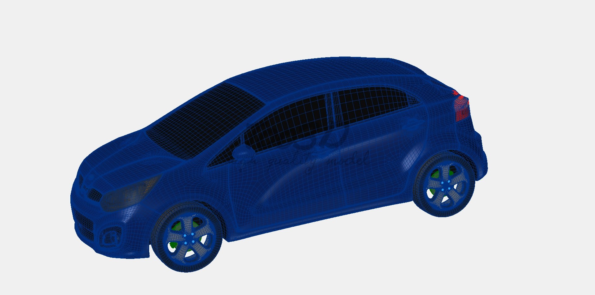 3d Model Kia Rio