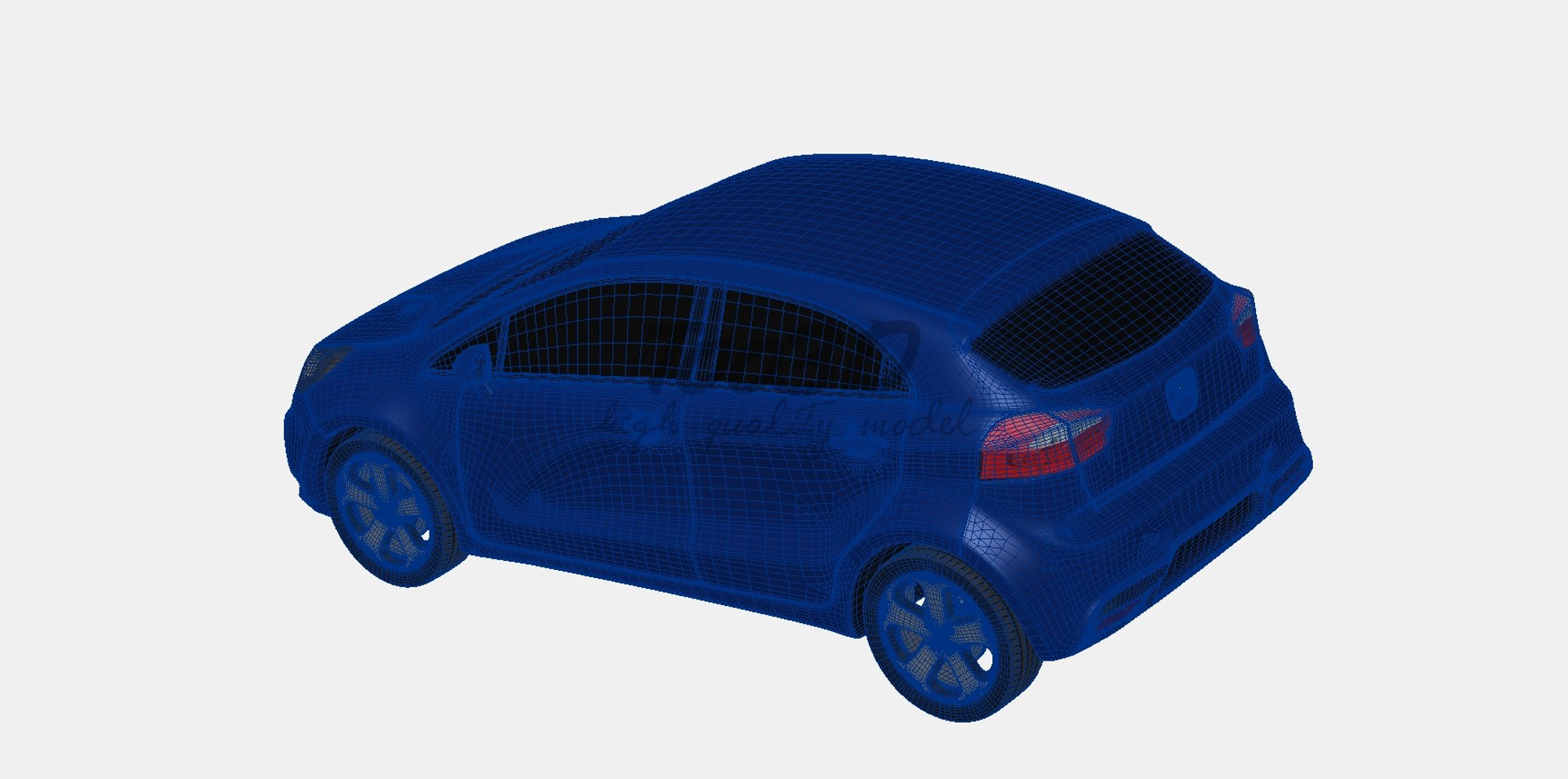3d Model Kia Rio