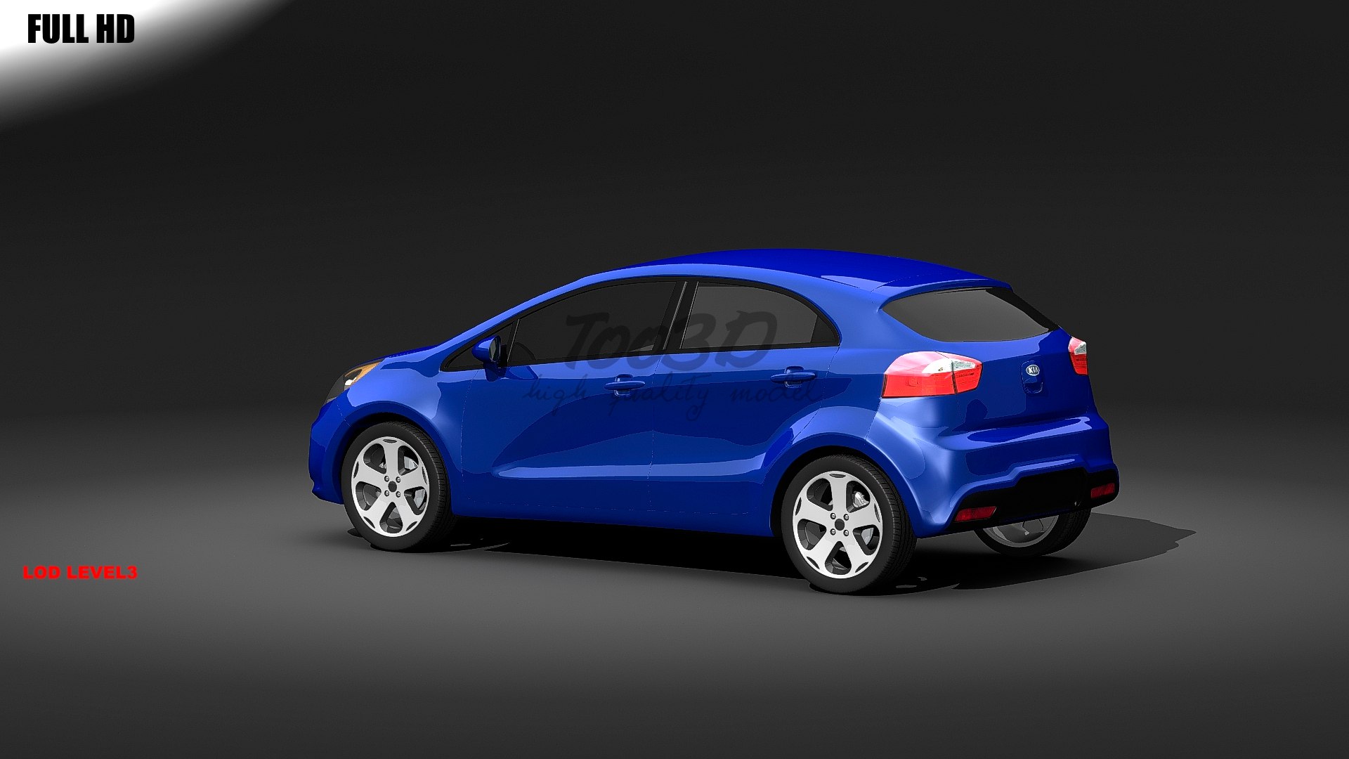 3d Model Kia Rio