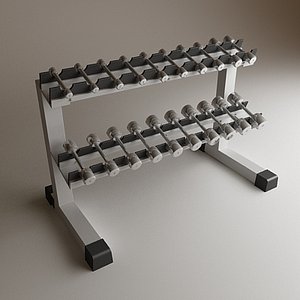 3D Dumbbell Rack