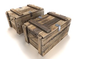 3D model crate explosives
