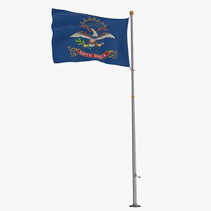 Pole Flag North Dakota