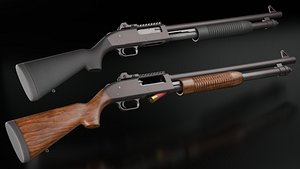 3D Mossberg 12 Gauge M590A1 Shotgun