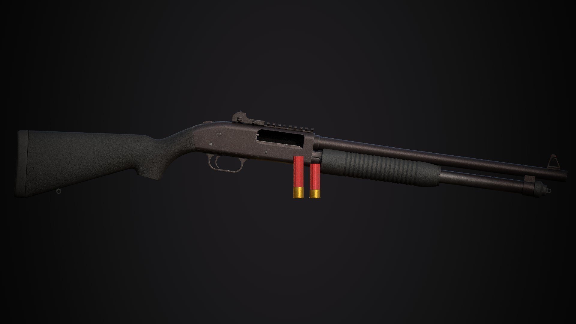 3D Mossberg 12 Gauge M590A1 Shotgun - TurboSquid 2372250
