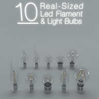 10 LED FLAMENT LIGHT BULBS