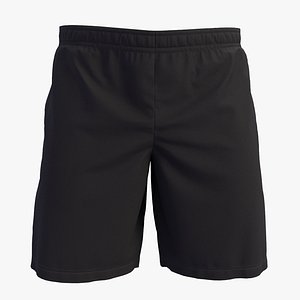 Black Cotton Shorts