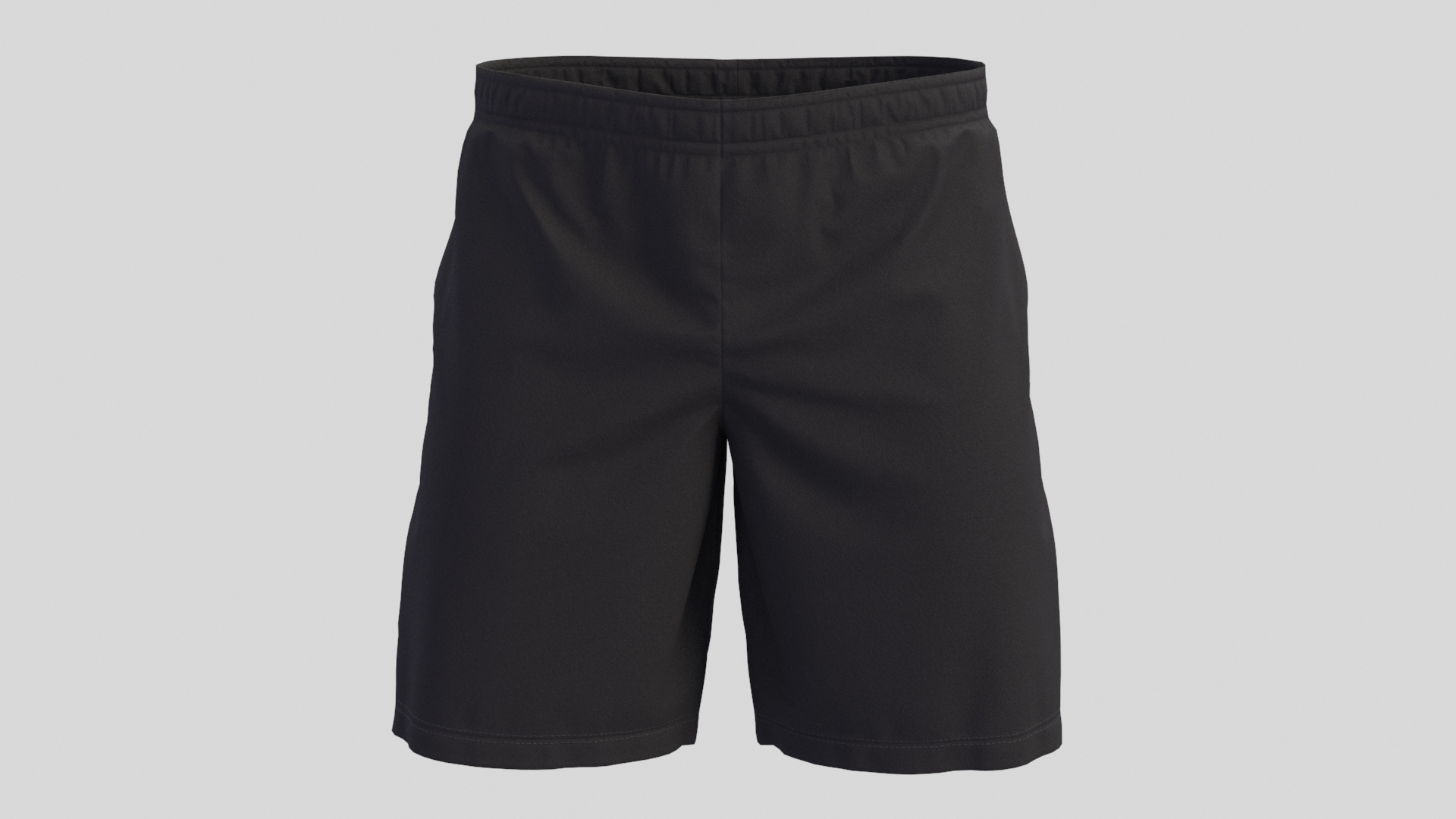 3D Black Cotton Shorts Model TurboSquid 2065486