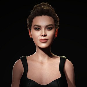 Hailee Steinfeld 3D Model - Hyper Realistic - Low Poly 3D model 3D model