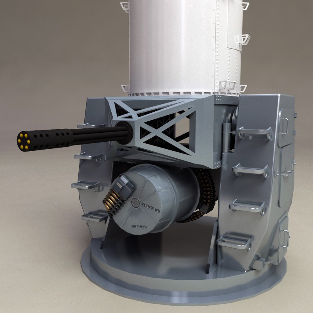 3d Model Ciws Phalanx Mk 15
