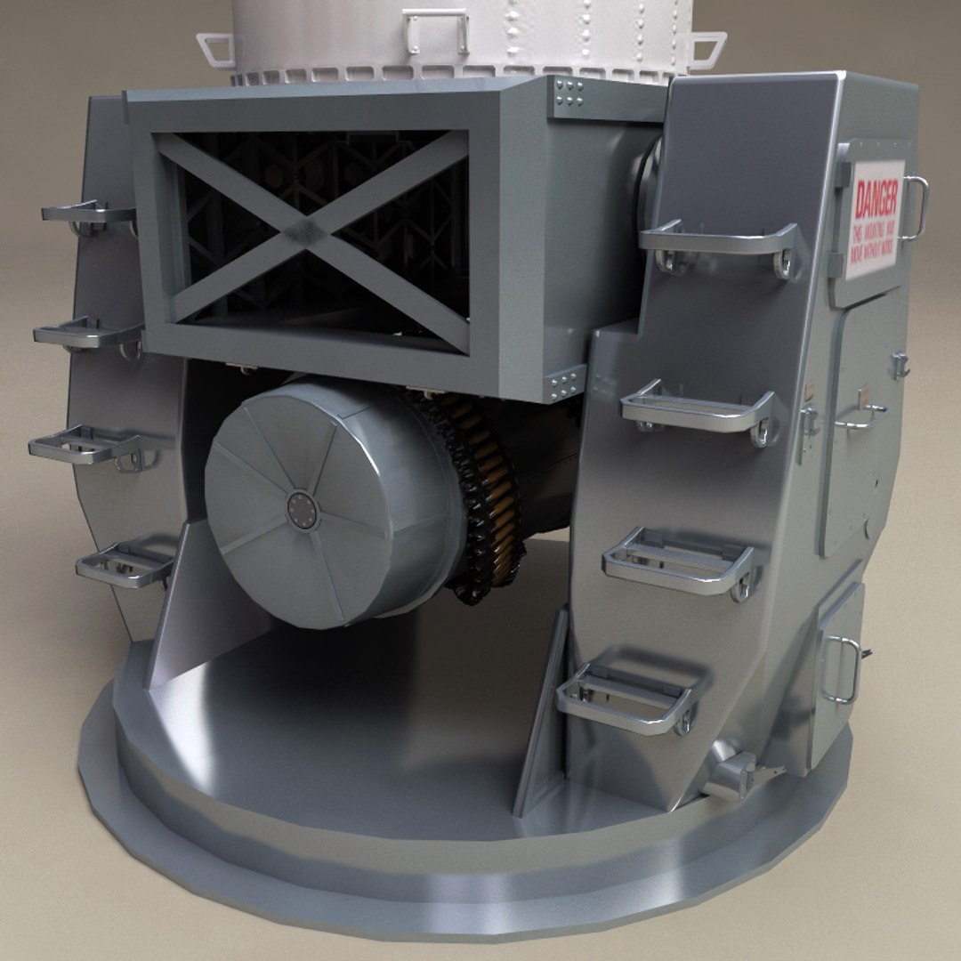 3d Model Ciws Phalanx Mk 15