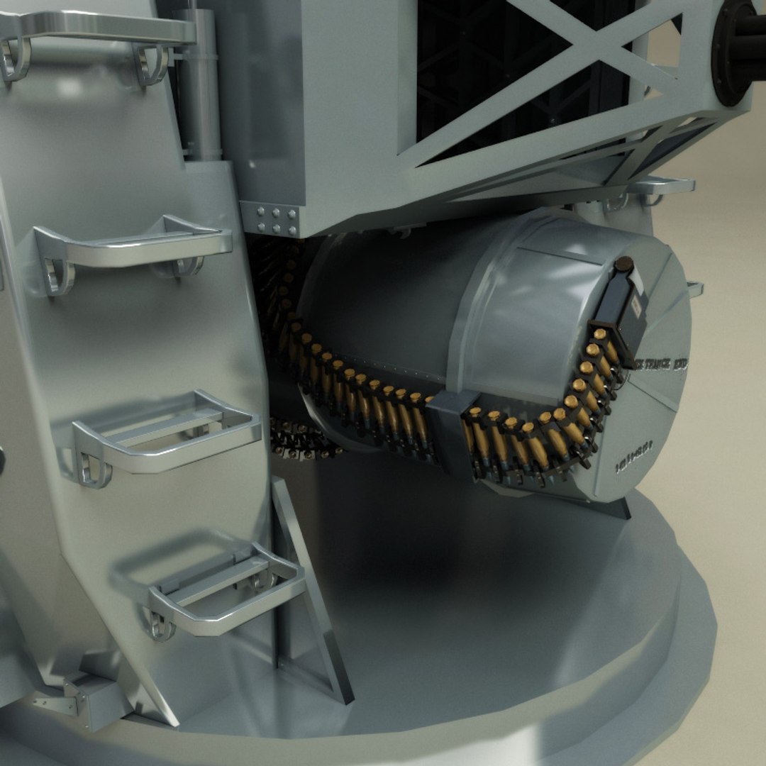 3d Model Ciws Phalanx Mk 15