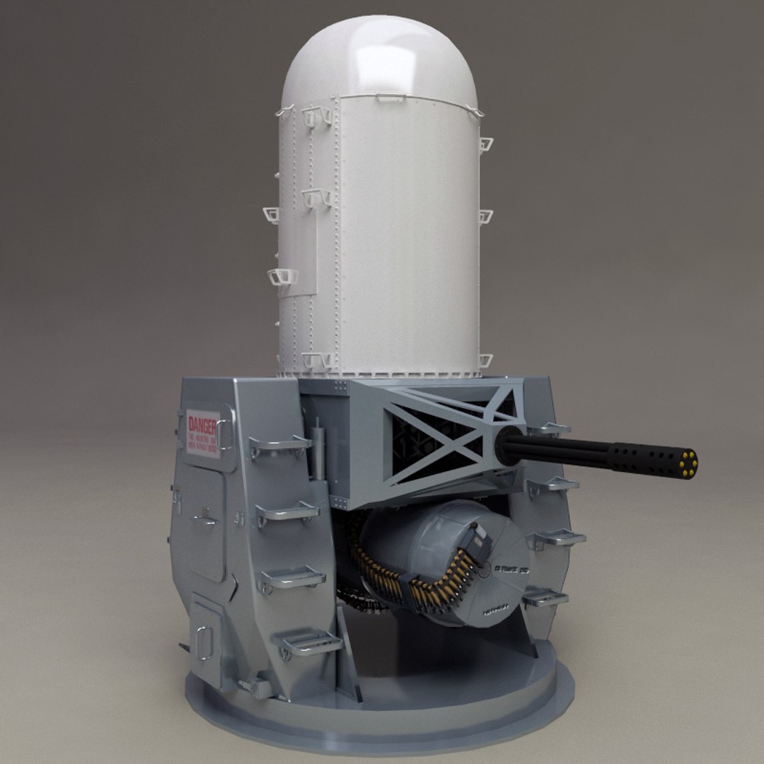 3d Model Ciws Phalanx Mk 15