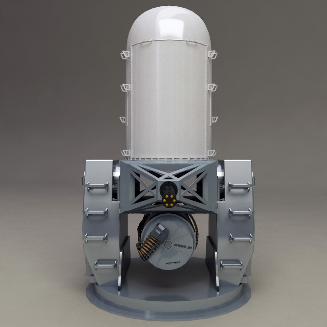 3d Model Ciws Phalanx Mk 15