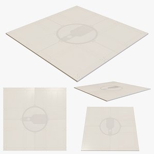 Futuristic Hatch Ventilated Scifi Floor 3D model